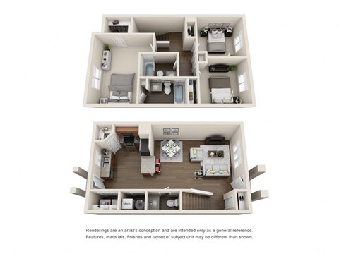 West Jordan, UT Boulder Canyon Apartments Oak Tree Floor Plan